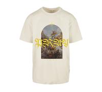 Kurzarmshirt "Upscale by Mister Tee Herren Pray Painting Oversize Tee", Jungen, Gr. XXL, sand, 100% Baumwolle, UPSCALE BY MISTER TEE, unifarben, oversize, Rundhals, Shirts (66188719-XXL) sand