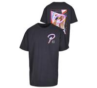 Kurzarmshirt "Upscale by Mister Tee Herren Prisma Oversize Tee", Damen, Gr. S, navy, 100% Baumwolle, UPSCALE BY MISTER TEE, unifarben, oversize, Rundhals, Shirts (48979315-S) navy