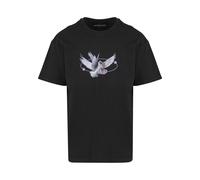 Kurzarmshirt "Upscale by Mister Tee Herren Vive la Liberte Oversize Tee", Damen, Gr. L, schwarz, 100% Baumwolle, UPSCALE BY MISTER TEE, unifarben, oversize, Rundhals, Shirts (36154349-L) schwarz