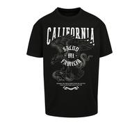 T-Shirt UPSCALE BY MISTER TEE "Upscale by Mister Tee Unisex La Familia Heavy Oversize Tee" Gr. M, schwarz (black) Herren Shirts (52894920-M) black