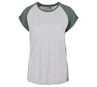 Urban Classics Ladies T-Shirt Contrast Raglan Tee, lässiges Raglan T-Shirt für Frauen, Regular Fit, erhältlich in vielen Farben, Größen XS-5XL