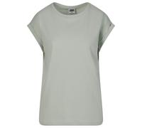 Kurzarmshirt URBAN CLASSICS "Urban Classics Damen Ladies Extended Shoulder Tee", Damen, Gr. 5XL, frostmint, 100% Baumwolle, unifarben, loose fit, Rundhals, Shirts (40657957-5XL) frostmint