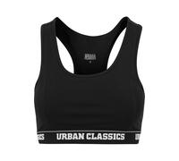Urban Classics Sport-BH Damen Logo-Bustier Schwarz 4XL