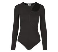 Urban Classics Ladies Organic Cut Out Longsleeve Body in Gr. 5XL in Schwarz