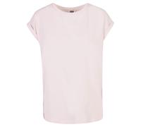 Kurzarmshirt URBAN CLASSICS "Urban Classics Damen Ladies Organic Extended Shoulder Tee", Damen, Gr. XS, pink, 100% Baumwolle, unifarben, loose fit, Rundhals, Shirts (28789534-XS) pink