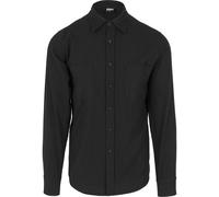 Kurzarmshirt URBAN CLASSICS "Urban Classics Herren Checked Flanell Shirt", Herren, Gr. XXL, schwarz (schwarz, schwarz), 100% Baumwolle, kariert, normal, amerikanischer Ausschnitt, Shirts (24073823-XXL