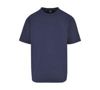 Kurzarmshirt URBAN CLASSICS "Urban Classics Herren Heavy Oversized Garment Dye Tee", Jungen, Gr. M, blau (dunkelblau), 100% Baumwolle, unifarben, oversize, Rundhals, Shirts (68253132-M) dunkelblau