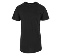 Kurzarmshirt URBAN CLASSICS "Urban Classics Herren Shaped Long Tee", Herren, Gr. S, schwarz, 100% Baumwolle, unifarben, normal, Rundhals, Shirts (36161833-S) schwarz