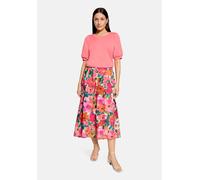 Kurzarmshirt VERA MONT "Damen mit Rundhalsausschnitt", Damen, Gr. 42, pink (peach lime), Jersey, Obermaterial: 50% Polyester, 44% Viskose, 6% Elasthan, figurbetont normal, Shirts (71865905-42) peach l