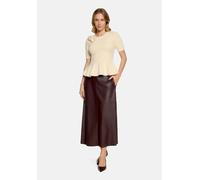 Kurzarmshirt VERA MONT "Damen mit Rundhalsausschnitt", Damen, Gr. L, beige (champagne sorbet), Feinstrick, Obermaterial: 68% Polyamid, 12% Polyester, 12% Polyacryl, 8% Viskose, figurbetont normal, Run