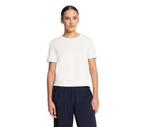 Kurzarmshirt VERA MONT "Damen mit Rundhalsausschnitt", Damen, Gr. XL, bright gardenia, Feinstrick, Obermaterial: 77% Viskose, 23% Polyester, gerade normal, Rundhals, Shirts, Struktur (74919928-XL) bri