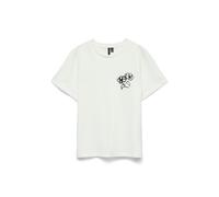 Kurzarmshirt VERO MODA "VMANNA SS TOP BOX JRS", Damen, Gr. L, snow weiß print:2 flowers, Jersey, Obermaterial: 100% Baumwolle, bedruckt, regular fit normal, Rundhals, Shirts, Baumwolle, regular fit (1