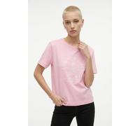 Kurzarmshirt VERO MODA "VMPALMA METTE SS TOP BOX JRS", Damen, Gr. M, pink, a, boo print:starfish, Jersey, Obermaterial: 100% Baumwolle, bedruckt, normal normal, Rundhals, Shirts, Baumwolle (93198758-M