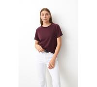 Kurzarmshirt VERO MODA "VMPAULA S/S T-SHIRT NOOS", Damen, Gr. M, rot (winetasting), Jersey, Obermaterial: 100% Baumwolle, unifarben, regular fit normal, Rundhals, Aufschlag, Shirts (59274200-M) wineta