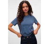 Kurzarmshirt VERO MODA "VMPAULINA SS T-SHIRT GA JRS NOOS", Damen, Gr. S, blau (china blau), Jersey, Obermaterial: 100% Baumwolle, unifarben, normal, Rundhals, Shirts, Baumwolle, regular fit (30594040-