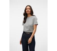 VERO MODA Damen VMPAULINA SS GA JRS NOOS T-Shirt, Light Grey Melange, S