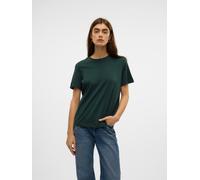 Kurzarmshirt VERO MODA "VMPAULINA SS T-SHIRT GA JRS NOOS", Damen, Gr. S, grün (pine grove), Jersey, Obermaterial: 100% Baumwolle, unifarben, normal, Rundhals, Shirts, Baumwolle, regular fit (87816767-