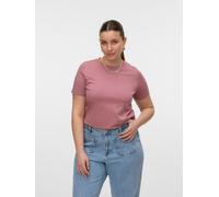 Kurzarmshirt VERO MODA "VMPAULINA SS T-SHIRT GA JRS NOOS", Damen, Gr. S, rosa (nostalgia rose), Jersey, Obermaterial: 100% Baumwolle, unifarben, normal, Rundhals, Shirts (48818840-S) nostalgia rose