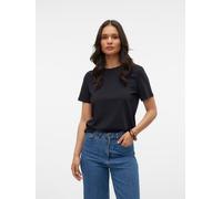 VERO MODA Damen VMPAULINA SS GA JRS NOOS T-Shirt, Black, S