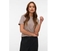 Kurzarmshirt VERO MODA "VMPAULINA SS T-SHIRT GA JRS NOOS", Damen, Gr. XS, moon rock, Jersey, Obermaterial: 100% Baumwolle, unifarben, normal, Rundhals, Shirts, Baumwolle, regular fit (73959632-XS) moo
