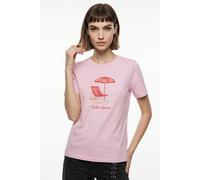 Kurzarmshirt VERO MODA "VMSIANE SS TOP BOX JRS", Damen, Gr. XL, pink, a, boo print:endless summer, Jersey, Obermaterial: 100% Baumwolle, bedruckt, regular fit normal, Rundhals, Shirts, Baumwolle, regu