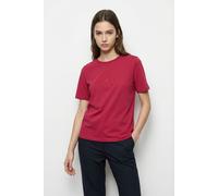 Kurzarmshirt VERO MODA "VMULLA PAULINA SS TOP BOX JRS", Damen, Gr. S, rot (jazzy print:flowery boatany), Jersey, Obermaterial: 100% Baumwolle, bedruckt, normal normal, Rundhals, Shirts, mit Print (149