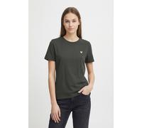 Kurzarmshirt VERO MODA "VMVIVA S/S O-NECK T-SHIRT JRS BTQ GA", Damen, Gr. XL, schwarz print:gold foil heart, Jersey, Obermaterial: 100% Baumwolle, bedruckt, regular fit normal, Rundhals, Shirts Kurzar