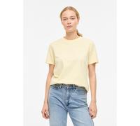 Kurzarmshirt VILA "VINORA S/S T-SHIRT - NOOS", Damen, Gr. L, pastel gelb, Jersey, Obermaterial: 96% Baumwolle, 4% Elasthan, unifarben, regular fit normal, Rundhals, Shirts, Baumwollmischung, regular f