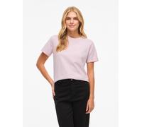 Kurzarmshirt VILA "VINORA S/S T-SHIRT - NOOS", Damen, Gr. XS, cherry blossom, Jersey, Obermaterial: 96% Baumwolle, 4% Elasthan, unifarben, regular fit normal, Rundhals, Shirts Kurzarmshirt, Baumwollmi