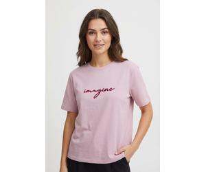 Kurzarmshirt VILA "VISYBIL IMAGINE O-NECK S/S TOP/PB/LC", Damen, Gr. L, cherry blossom detail:jazzy, anemone, Jersey, Obermaterial: 100% Baumwolle, bedruckt, regular fit normal, Rundhals, Shirts (2156