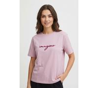 Kurzarmshirt VILA "VISYBIL IMAGINE O-NECK S/S TOP/PB/LC", Damen, Gr. XS, cherry blossom detail:jazzy, anemone, Jersey, Obermaterial: 100% Baumwolle, bedruckt, regular fit normal, Rundhals, Shirts (215