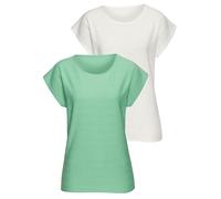 VIVANCE T-Shirt Damen grün, creme Gr.40/42