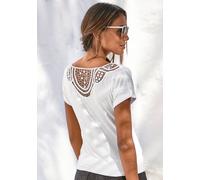 VIVANCE Kurzarmshirt Damen creme Gr.36/38