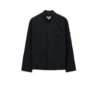 Kurzarmshirt WEEKEND OFFENDER "HYNDE OVERSHIRT Herren", Jungen, Gr. L, schwarz, 100% BAUMWOLLE, normal, Rückenausschnitt, Shirts, Überhemd Herren, leichte Hemdjacke, Sportjacke, Jackenhemd, Sale (3587