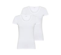 Kurzarmshirt YSABEL MORA, Damen, Gr. L, weiß, Single Jersey, Obermaterial: 95% Baumwolle, 5% Elasthan, figurbetont hüftbedeckend, Rundhals, Shirts, mit Rundhals, elastisch, Baumwollmix, weich, Basic (