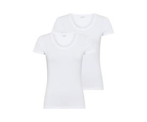 Kurzarmshirt YSABEL MORA, Damen, Gr. S, weiß, Single Jersey, Obermaterial: 95% Baumwolle, 5% Elasthan, figurbetont hüftbedeckend, Rundhals, Shirts, mit Rundhals, elastisch, Baumwollmix, weich, Basic (