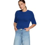 Kurzarmshirt ZERO "Damen kurzarm", Damen, Gr. 36, blau (sodalite blau), Strick, Obermaterial: 100% Polyacryl, Basic, gerade normal, Rundhals, Shirts, Material (90206617-36) sodalite blau