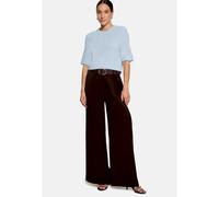 Kurzarmshirt ZERO "Damen kurzarm", Damen, Gr. 38, blau (blau fog), Strick, Obermaterial: 100% Polyacryl, Basic, gerade normal, Rundhals, weit, Shirts, Material (87990669-38) blau fog