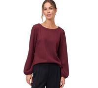 Kurzarmshirt ZERO "Damen mit Rundausschnitt", Damen, Gr. 40, mystic berry, Jersey, Obermaterial: 98% Polyester, 2% Elasthan, Strukturmuster, figurbetont normal, Rundhals, eng elastischer Bund mit Gumm