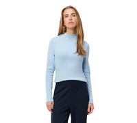 Kurzarmshirt ZERO "Damen mit Stehkragen", Damen, Gr. 36, soft chambray, Jersey, Obermaterial: 95% Baumwolle, 5% Elasthan, unifarben, figurbetont normal, eng, Shirts, Plain/ohne Details (51514420-36) s