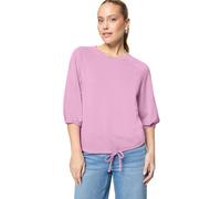 Kurzarmshirt ZERO "Damen unifarben", Damen, Gr. 36, rosa (smoky grape), Sweatware, Obermaterial: 49% Polyester, 46% Viskose, 5% Elasthan, unifarben, normal, Rundhals, Shirts, Falten (24346936-36) smok