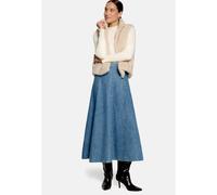Kurzarmshirt ZERO "Damen unifarben", Damen, Gr. 36, weiß (eggnog), Jersey, Obermaterial: 100% Baumwolle (organic), Basic, figurbetont normal, Shirts, mit Wellenkante (44705960-36) eggnog