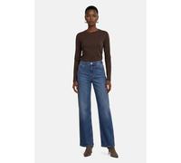 Kurzarmshirt ZERO "Damen unifarben", Damen, Gr. 44, braun (chocolate plum), Jersey, Obermaterial: 95% Baumwolle (organic), 5% Elasthan. Füllung:, unifarben, Basic, figurbetont normal, Rundhals, eng, S