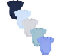 Kurzarmwickelbody TUPTAM "Wickelbody Baby Jungen Kurzarm Wickelbody 5er Set", Jungen, Gr. 68, N-Gr, grün (farbenmix 10), Obermaterial: 100% Baumwolle CO., Bodys (64786764-68) farbenmix 10