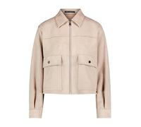 Kurzblazer BETTY BARCLAY "Damen langarm", Damen, Gr. 36, beige (taupe), Samt, Obermaterial: 95% Polyester, 5% Elasthan, lässig geschnitten normal, Blazer Kurzblazer (71632700-36) taupe