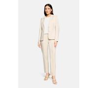 Betty Barclay Kurzblazer Slim Fit Reverskragen tailliert langarm Grau-Beige Gr. 38