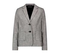 Kurzblazer BETTY BARCLAY "Damen langarm", Damen, Gr. 42, grau (grau melange), Obermaterial: 51% Viskose, 46% Polyester, 3% Elasthan. Futter: 100% Polyester, tailliert normal, Blazer Kurzblazer (606757