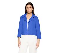 Kurzblazer BETTY BARCLAY "Damen mit 3/4 Arm", Damen, Gr. 36, blau (adria blau), Obermaterial: 55% Leinen, 45% Viskose, lässig geschnitten normal, Blazer Kurzblazer (46810324-36) adria blau