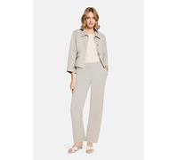 Betty Barclay Kurzblazer 3/4-Arm Damen Grau-Beige Gr. 42 Polyester/Elasthan