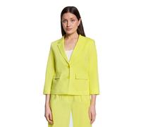 Kurzblazer BETTY BARCLAY "Damen mit 3/4 Arm", Damen, Gr. 46, gelb, Obermaterial: 59% Baumwolle, 39% Viskose, 2% Elasthan. Futter: 100% Polyester, tailliert normal, Blazer Kurzblazer (34724454-46) gelb